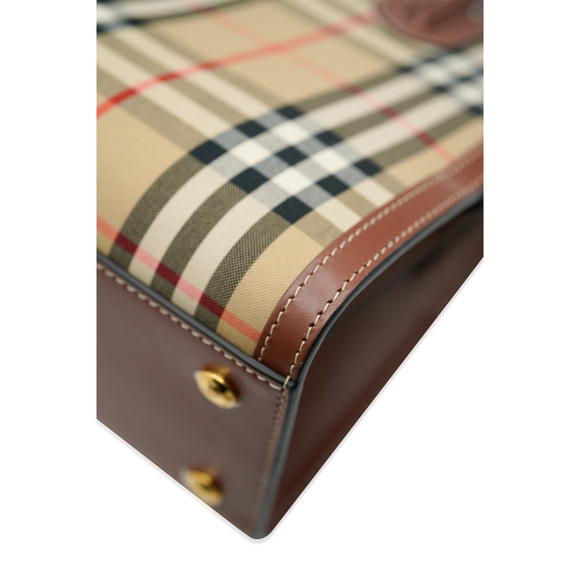 BURBERRY Vintage Check Mini Two Handle Title Bag - Picture 5 of 8